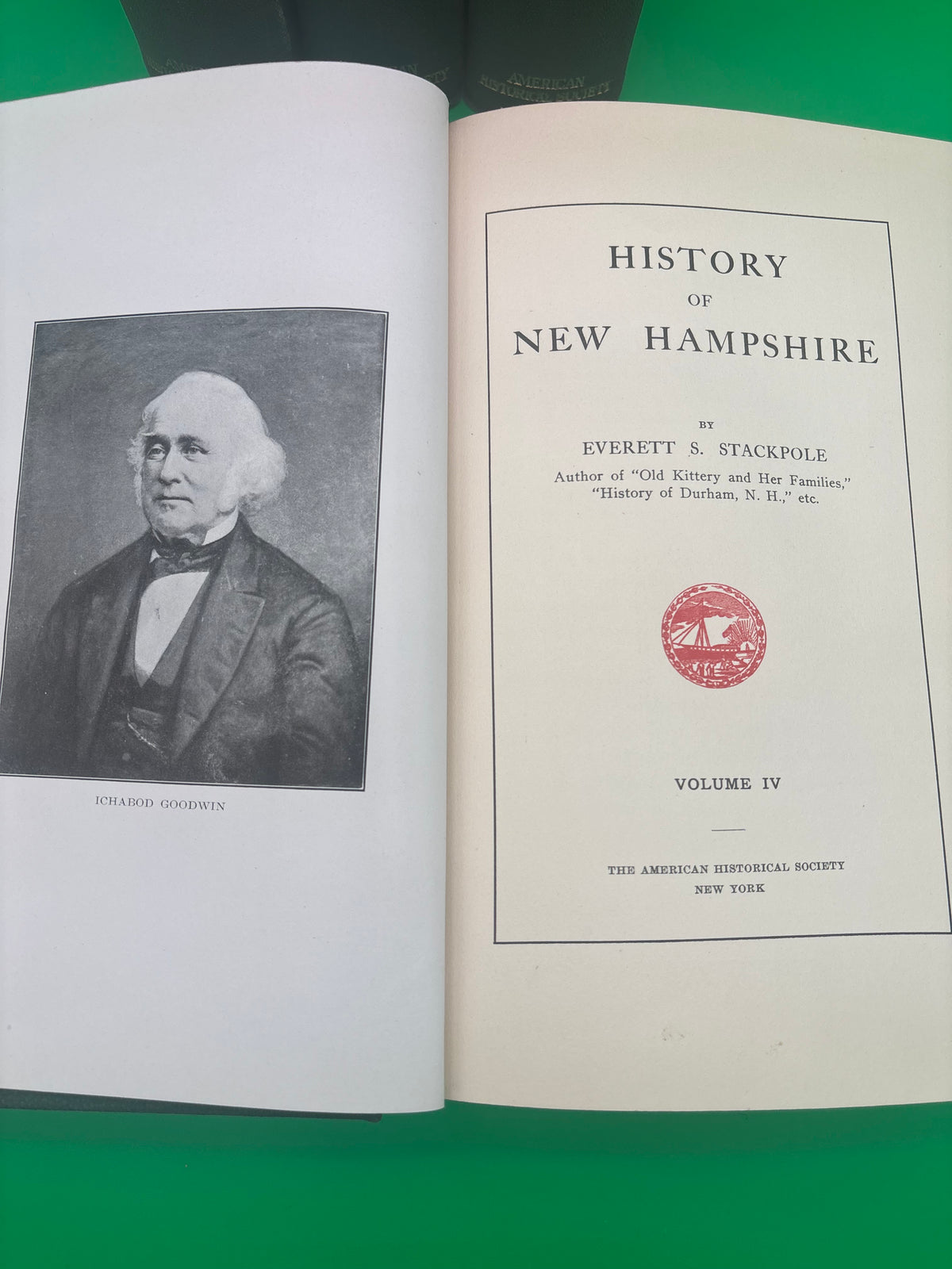 1916 History of New Hampshire Everett S Stackpole Complete 4 Vol Set Genealogy