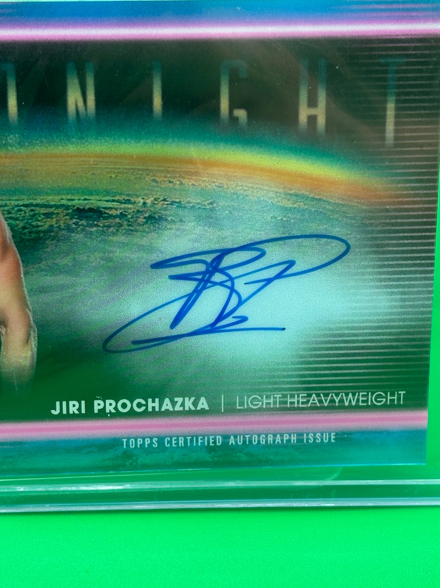 Jiri Prochazka Base Horizon On Card Autograph Topps Midnight 2025 UFC #HNS-JP