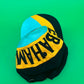Vintage Bahamas Dolphin Hat Cap Teal Yellow Black Embroidered Spellout 100% Cotton