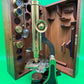 c.1871 H. Crouch London Antique Brass Microscope #689 Case Accessories