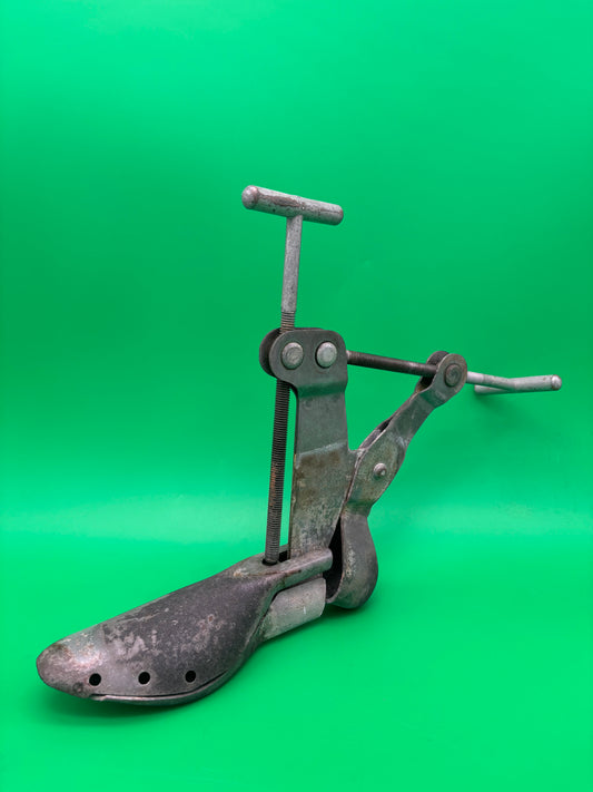 Antique Nu-Way Pat. 1929 Industrial Steel Shoe Stretcher Cobbler Tool Steampunk