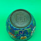 Chinese Cloisonne Enamel Copper Incense Burner Censer Qianlong Mark Floral