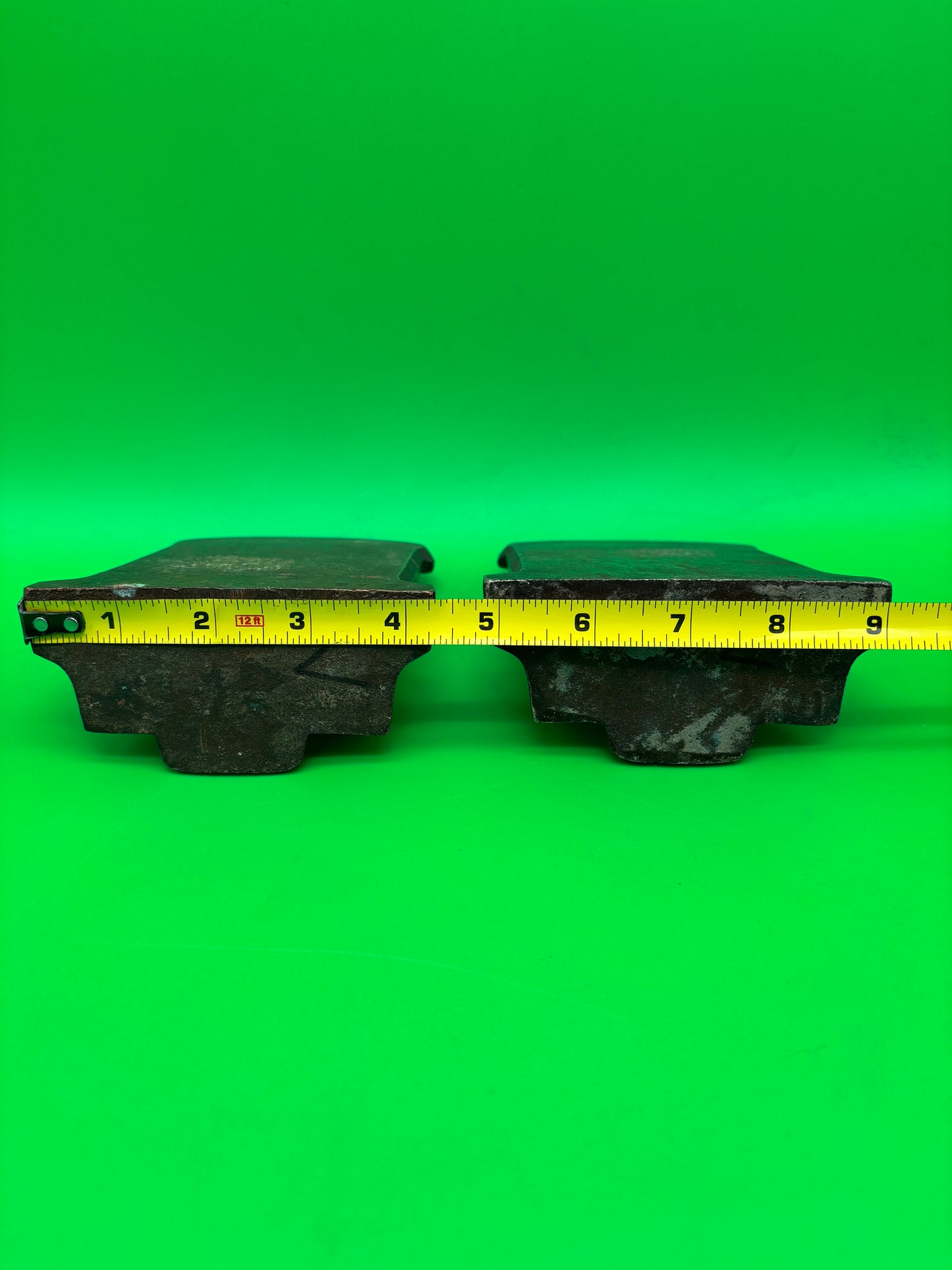 Vintage Heavy Metal Abraham Lincoln Bookends Pair Civil War Era Style