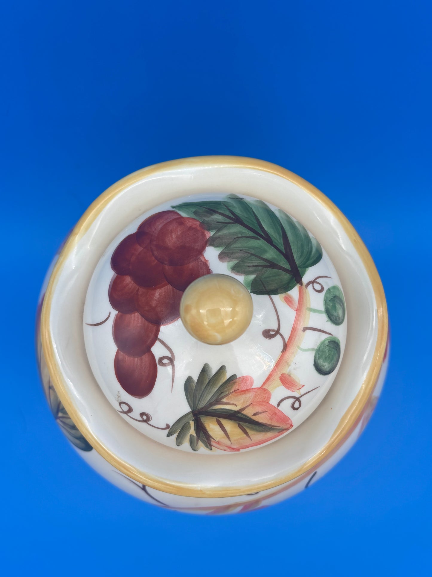 Beautiful Grape Theme Cookie Jar