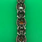 Vintage Unsigned Selro / Selini Style Blue Glass Rhinestone Statement Bracelet