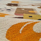 Rare Hand Knotted Vintage Bulgaria Pictorial Wool Kilim Area Rug Camel Village 4.3 x 2.6 Ft