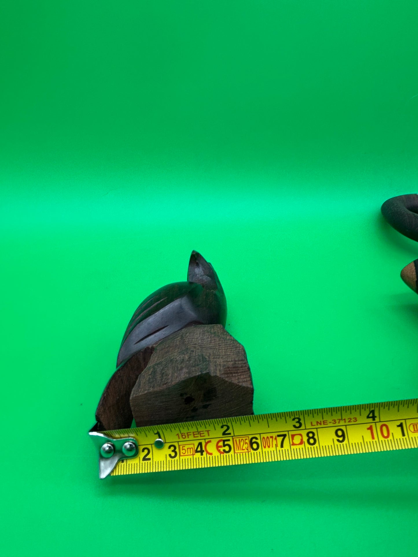 Vintage Carved Ironwood Bird Sculptures Lot of 2 Heron Eagle Folk Art MCM