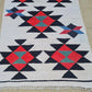 Hand Knotted Julkrus Kilim Area Rug – 4’7” x 2’11” – Vintage Geometric Wool Rug – Tribal Flat Weave