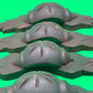 Antique Victorian Eastlake Carved Wood Drawer Pulls Floral Leaf Design Set of 8