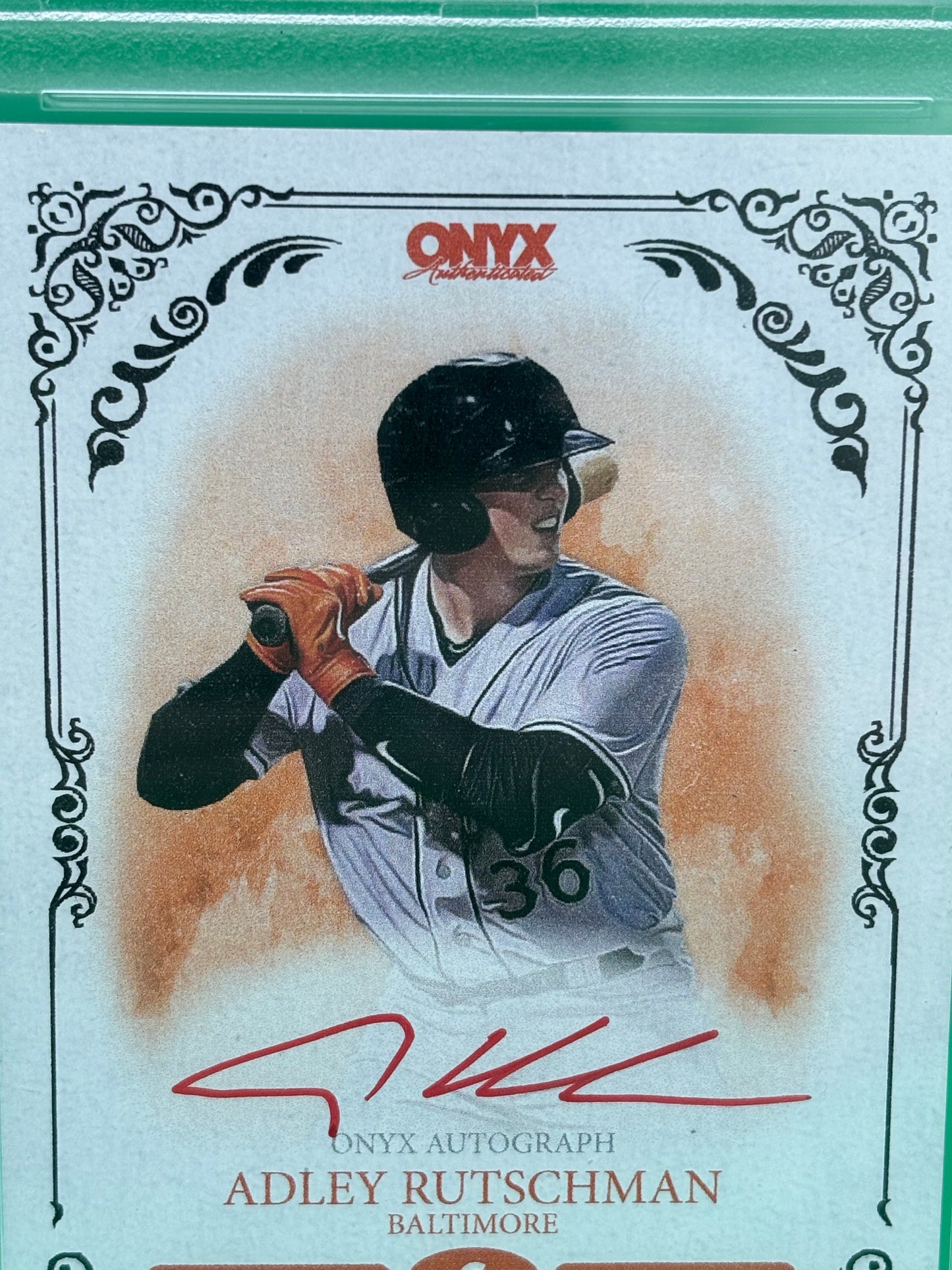 Adley Rutschman 2022 Onyx Vintage Red Ink Auto /25 PSA 9 PSA/DNA Orioles VAAR