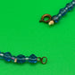 Vintage Faceted Blue Glass Necklace