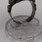 Vintage Taxco Sterling Silver Turquoise Poison Ring Adjustable 10.5g Size 6.5