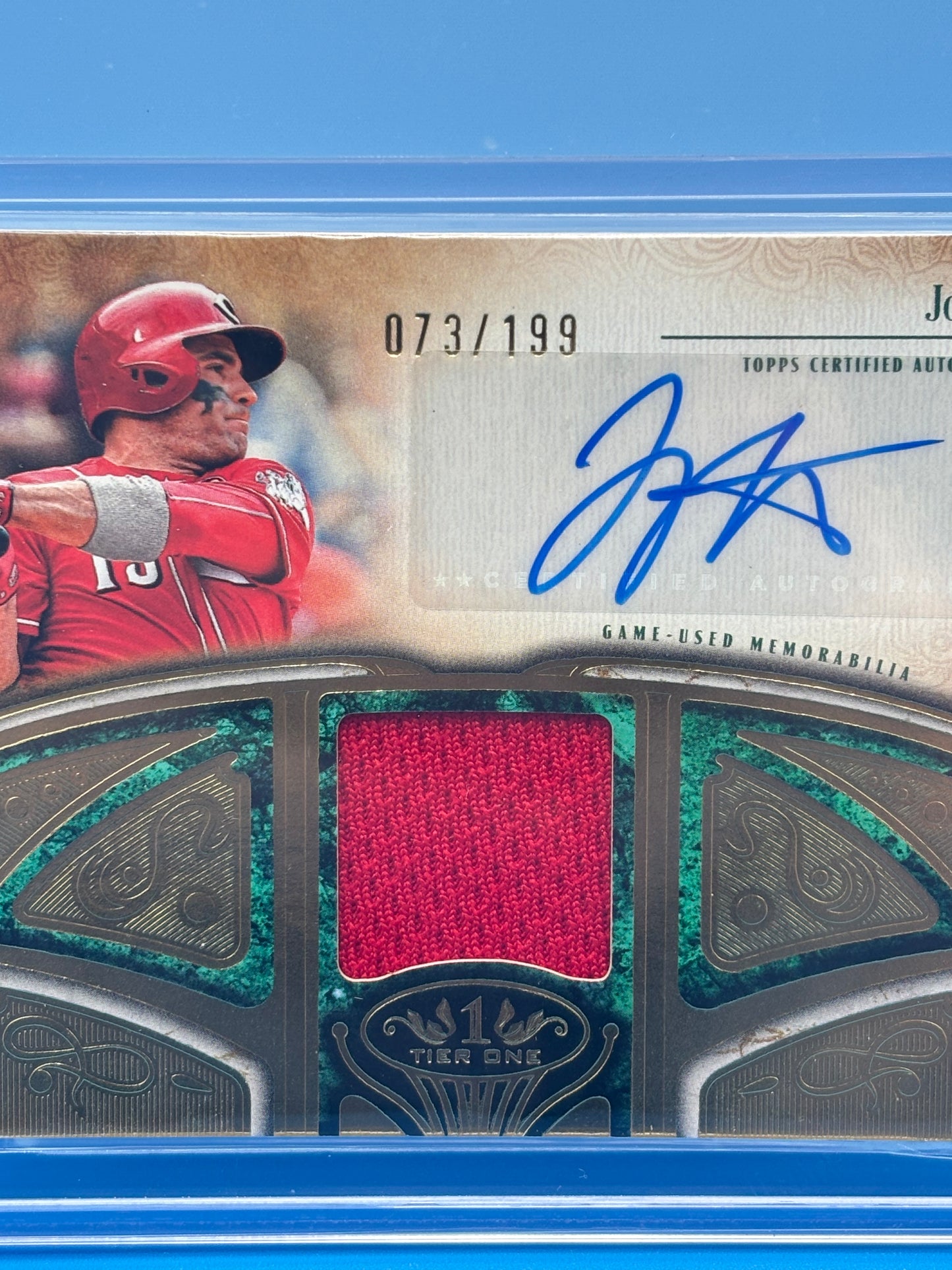 2026 Topps Tier One Joey Votto Auto Relic /199 Game Used Reds AT1R-JV