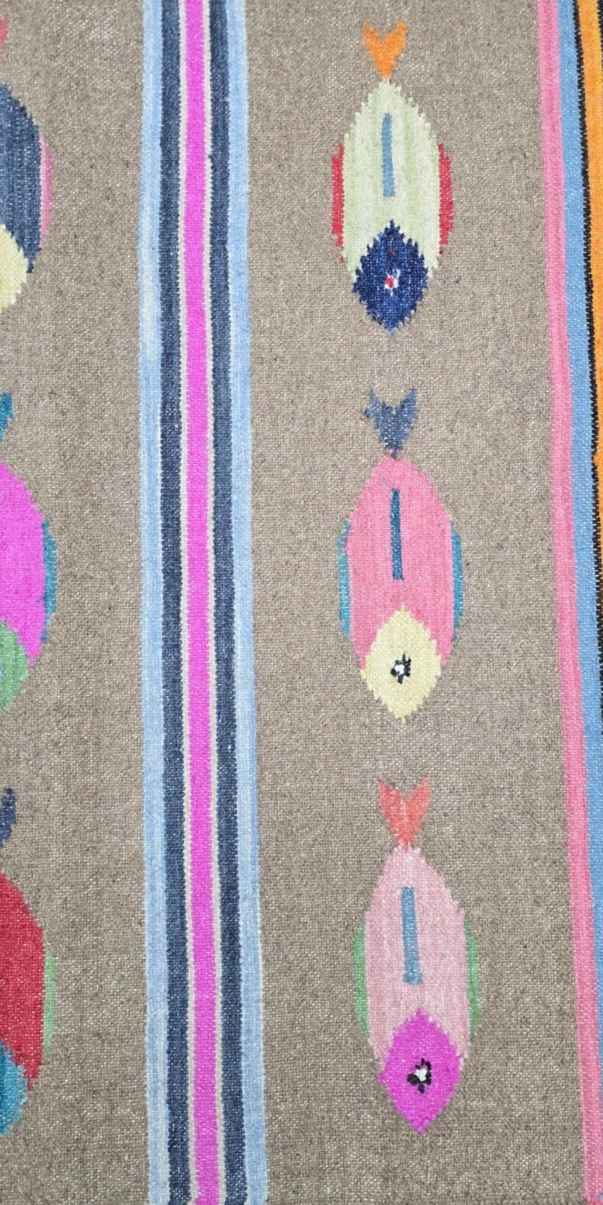 Turkish Bohemian Rug, Tree Of Life, Fish Design Turkish Rug,Hand Made 4x6 Ft