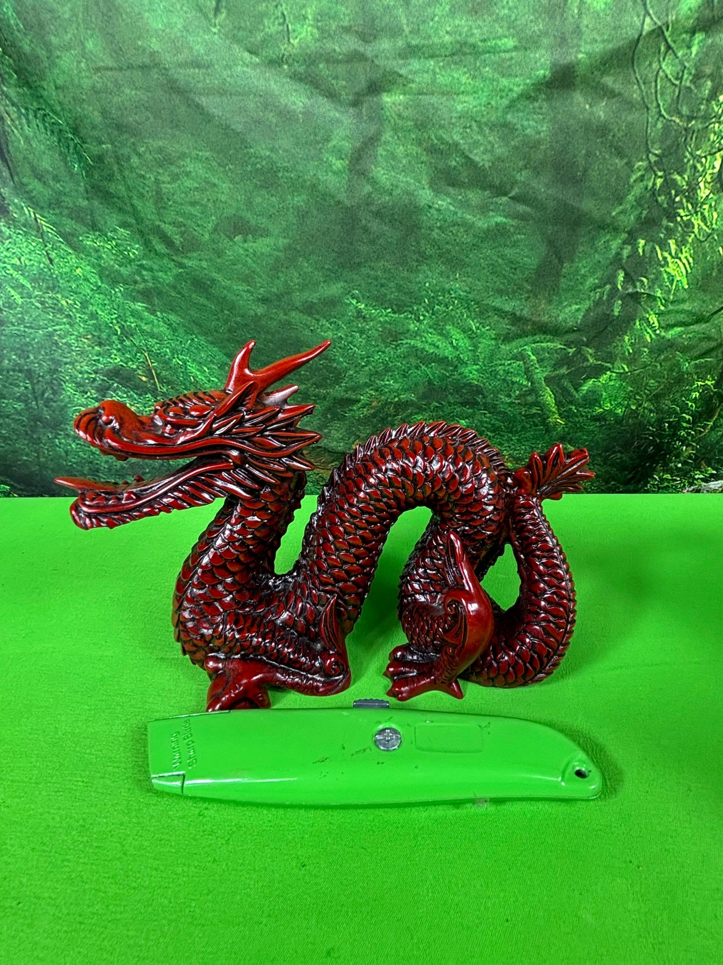 Vintage Carved Chinese Feng Shui Dragon