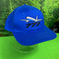 Vintage 90s Boeing 777 Embroidered Adjustable Blue Hat