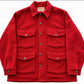 Vintage Skyline Blanket Co Seattle Red Wool Hunting Jacket 4 Pocket Workwear Men’s L