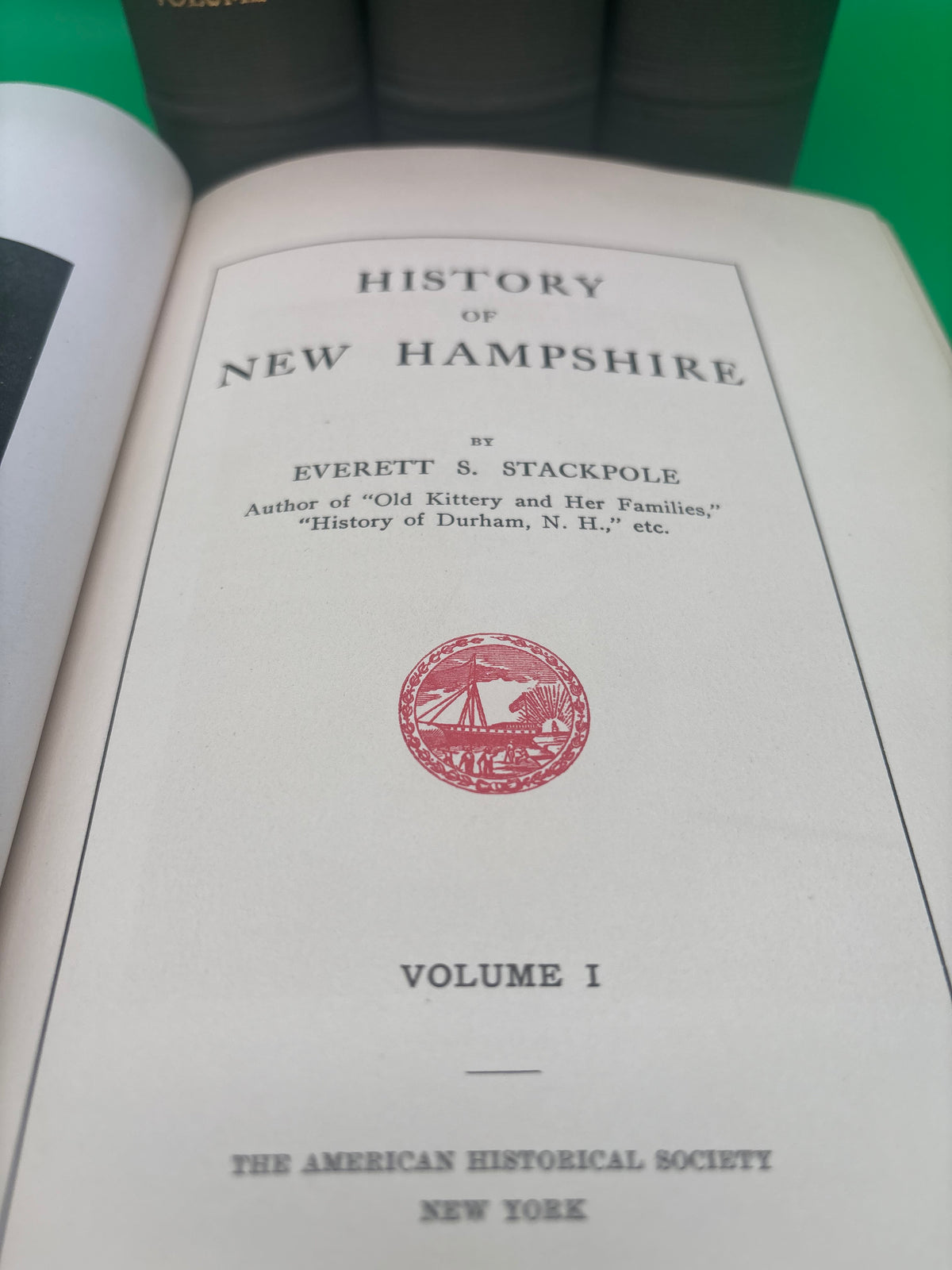 1916 History of New Hampshire Everett S Stackpole Complete 4 Vol Set Genealogy