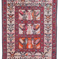 Rare Hand Knotted Vintage Soumak Kilim Silk Area Rug 3.0 x 2.4 Ft