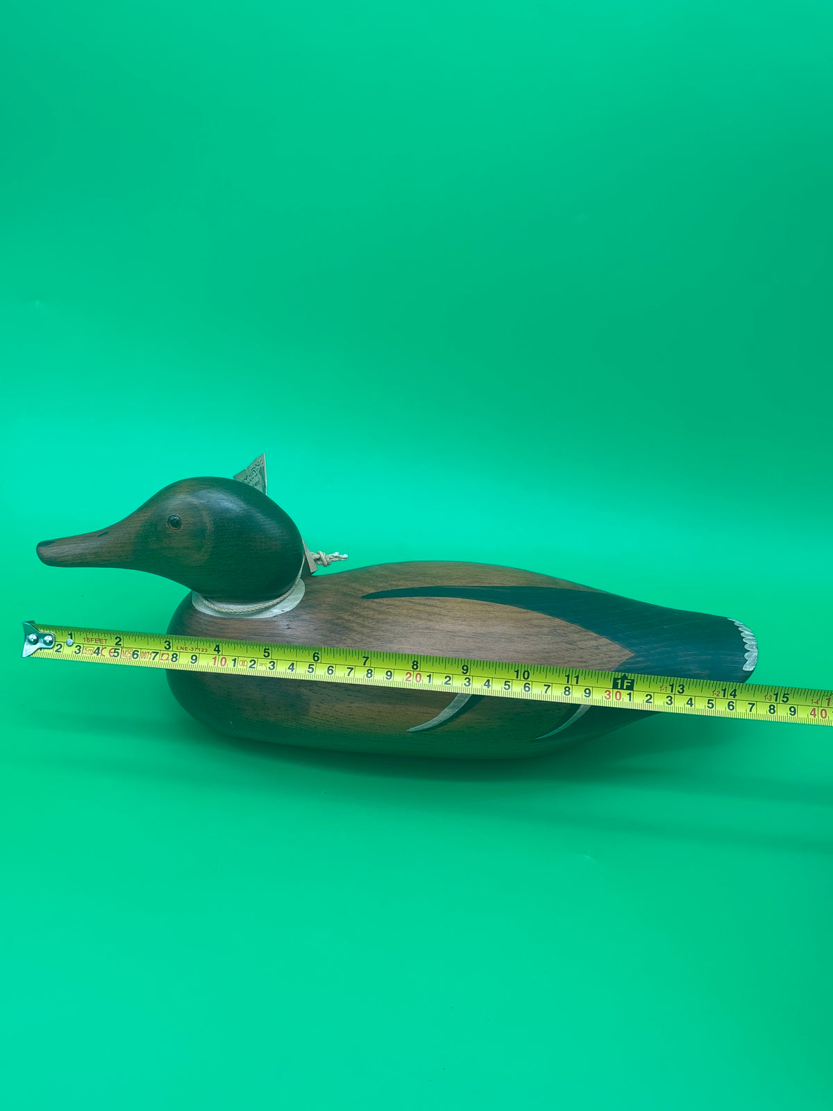 Vintage 1986 Frank L. Beall Mallard Drake Wooden Duck Decoy