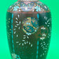 Antique Japanese Cloisonne Vase Meiji Floral Enamel Brown Ground 8” Unmarked