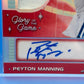 2025 Leaf Glory Of The Game Peyton Manning Retro 5/15 Auto Jersey Card Colts