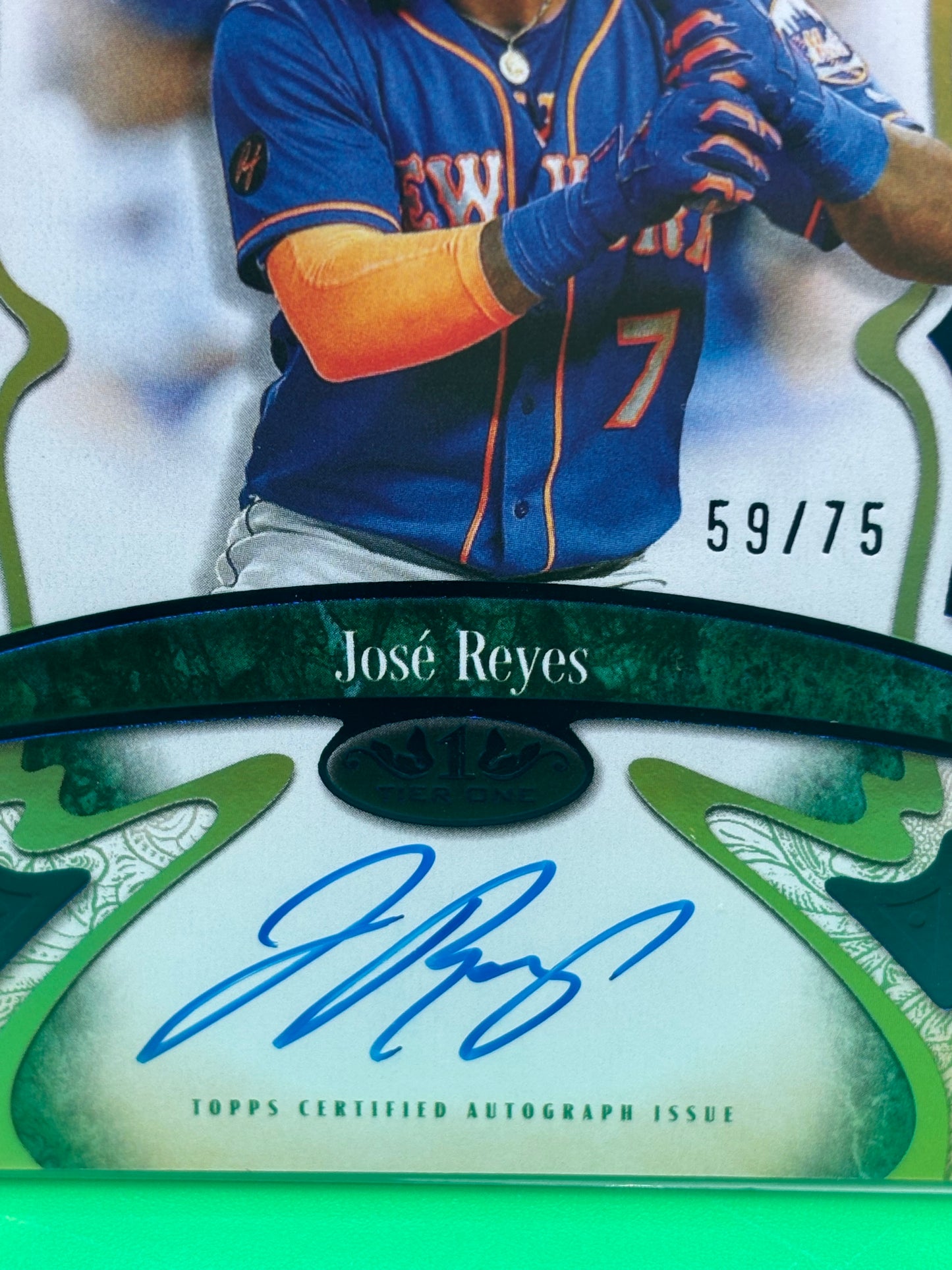 2026 Topps Tier One Connoisseurs Autograph José Reyes #59/75