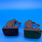 Pair of Antique Vtg 1928 Bronze finish Cast Iron Pirate Bookends Gift House NY