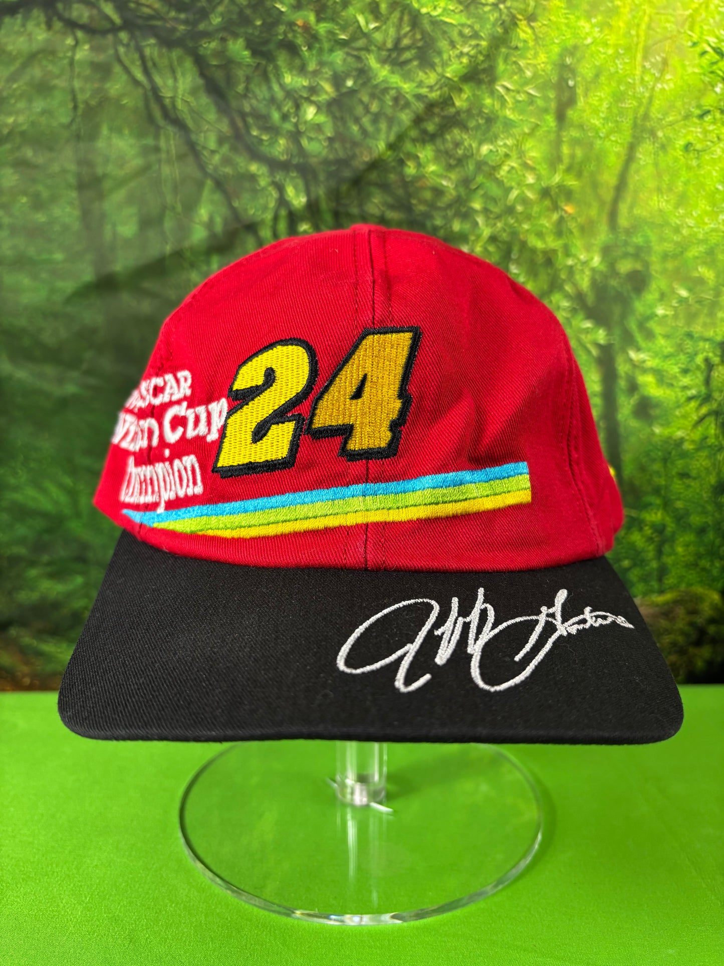 Vintage 1995 NASCAR Winston Cup Jeff Gordan #24 Snapback Baseball Hat Cap Adjustable