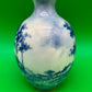 1889-1906 American Belleek Ceramic Art Co Early Lenox Blue Hand Painted Vase