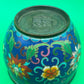Chinese Cloisonne Enamel Copper Incense Burner Censer Qianlong Mark Floral