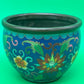 Chinese Cloisonne Enamel Copper Incense Burner Censer Qianlong Mark Floral
