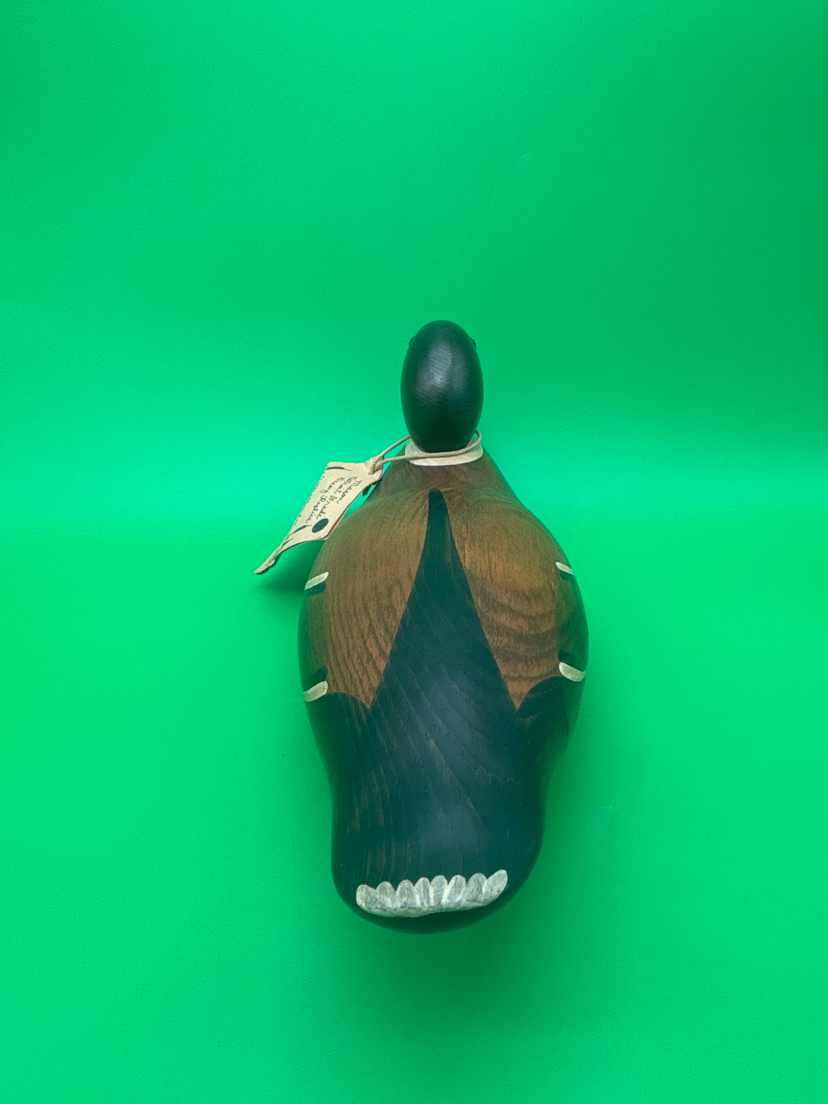 Vintage 1986 Frank L. Beall Mallard Drake Wooden Duck Decoy