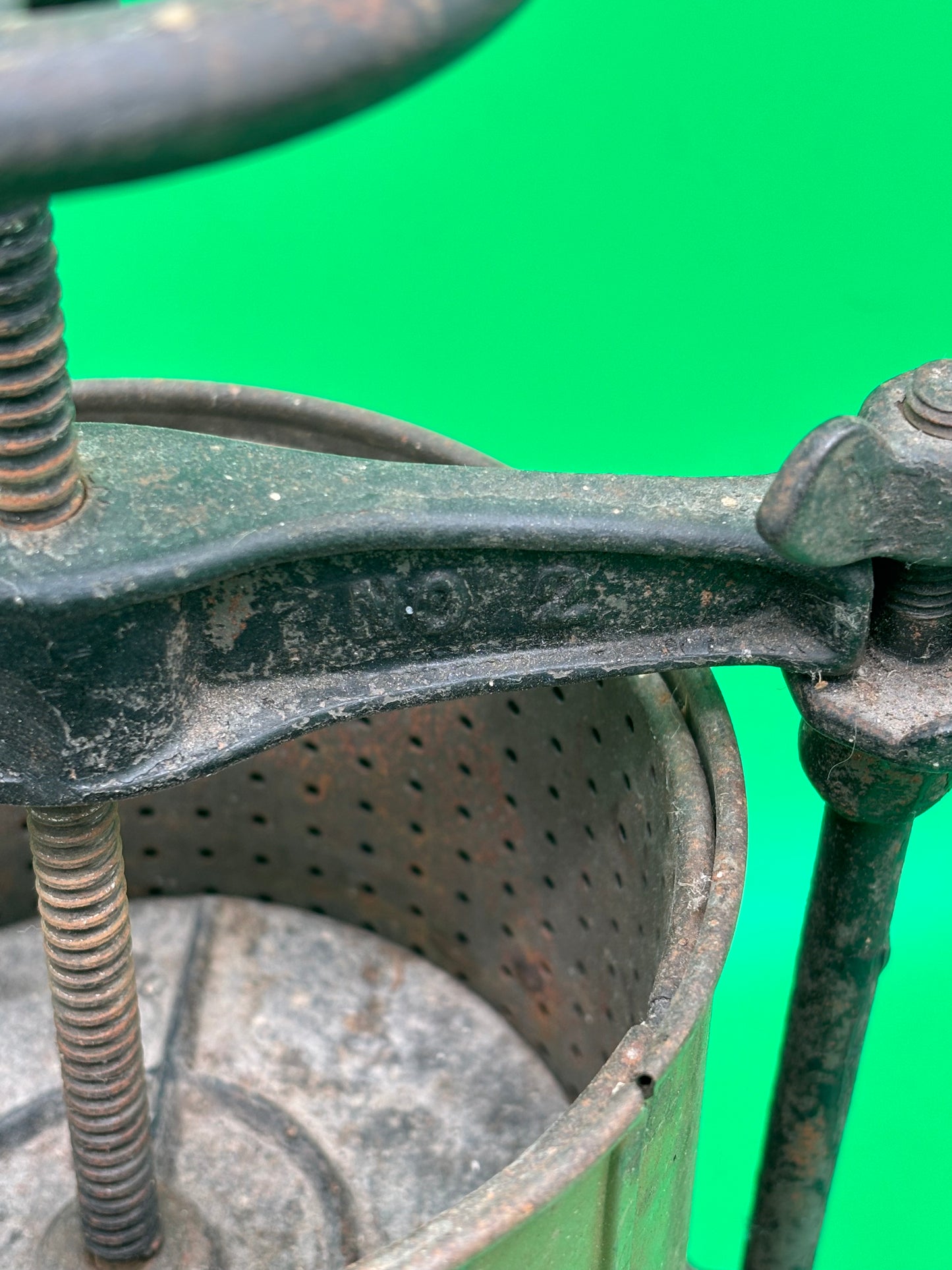 19th-century Logan + Strobridge Co. No. 2 fruit / lard press