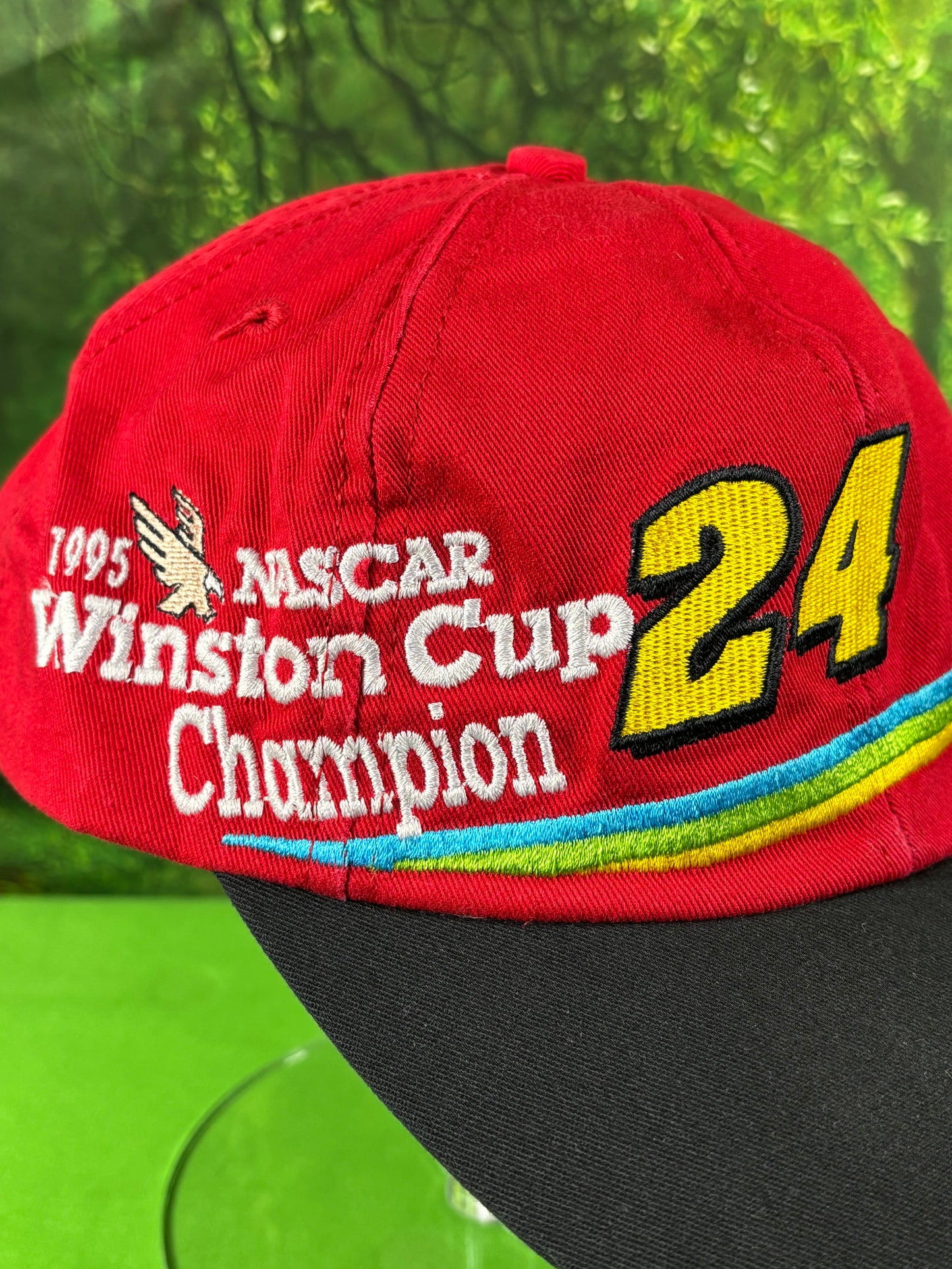 Vintage 1995 NASCAR Winston Cup Jeff Gordan #24 Snapback Baseball Hat Cap Adjustable