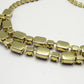 Vintage Purple Amethyst Rhinestone Crystal Costume Jewelry Necklace Art Deco Style