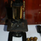 Vintage Brass Spencer Microscope ALOE Co. No. 75659 c.1922 w/ Extra Optics & Wood Case