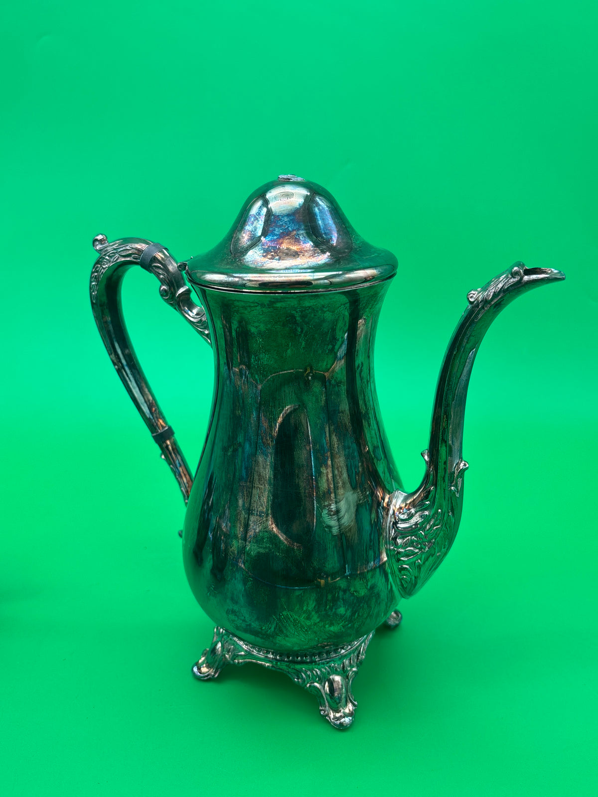 Vintage Barker Ellis England Silverplate 3-Piece Coffee / Tea Service