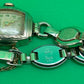 Vintage Bulova Ladies Art Deco Watch Speidel Bracelet Fifth Avenue Box Untested