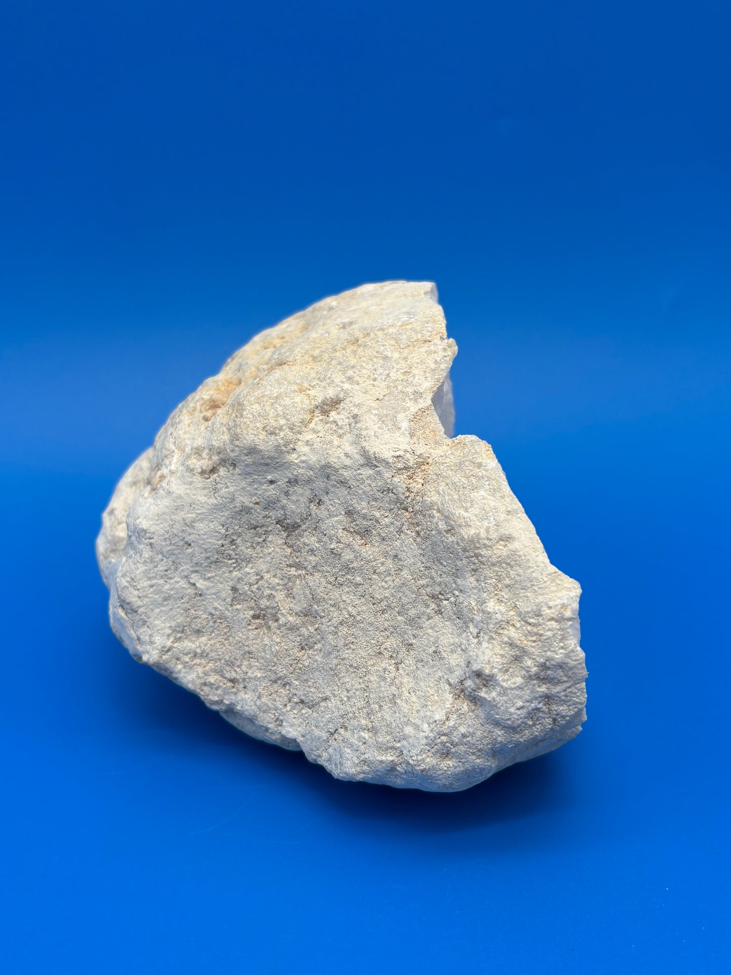 Natural White Quartz Crystal Geode Cave Druzy Mineral Specimen 4.25” Display