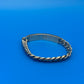 Heavy Vintage Mexico 925 Sterling Silver ID Bracelet Curb Link 65g Engraved BLANCA