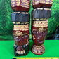 Genuine Hand Carved Jamaican Wooden Tiki Totem Head Figurines Tiki Décor Pair