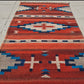 Rare Hand Knotted Vintage South American Kilim Kilm Wool Area Rug 3.3 x 1.10 Ft