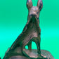 Vintage Art Deco German Shepherd Dog Bookends Pair Cast Iron Bronze Finish Heavy 6”