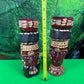 Genuine Hand Carved Jamaican Wooden Tiki Totem Head Figurines Tiki Décor Pair