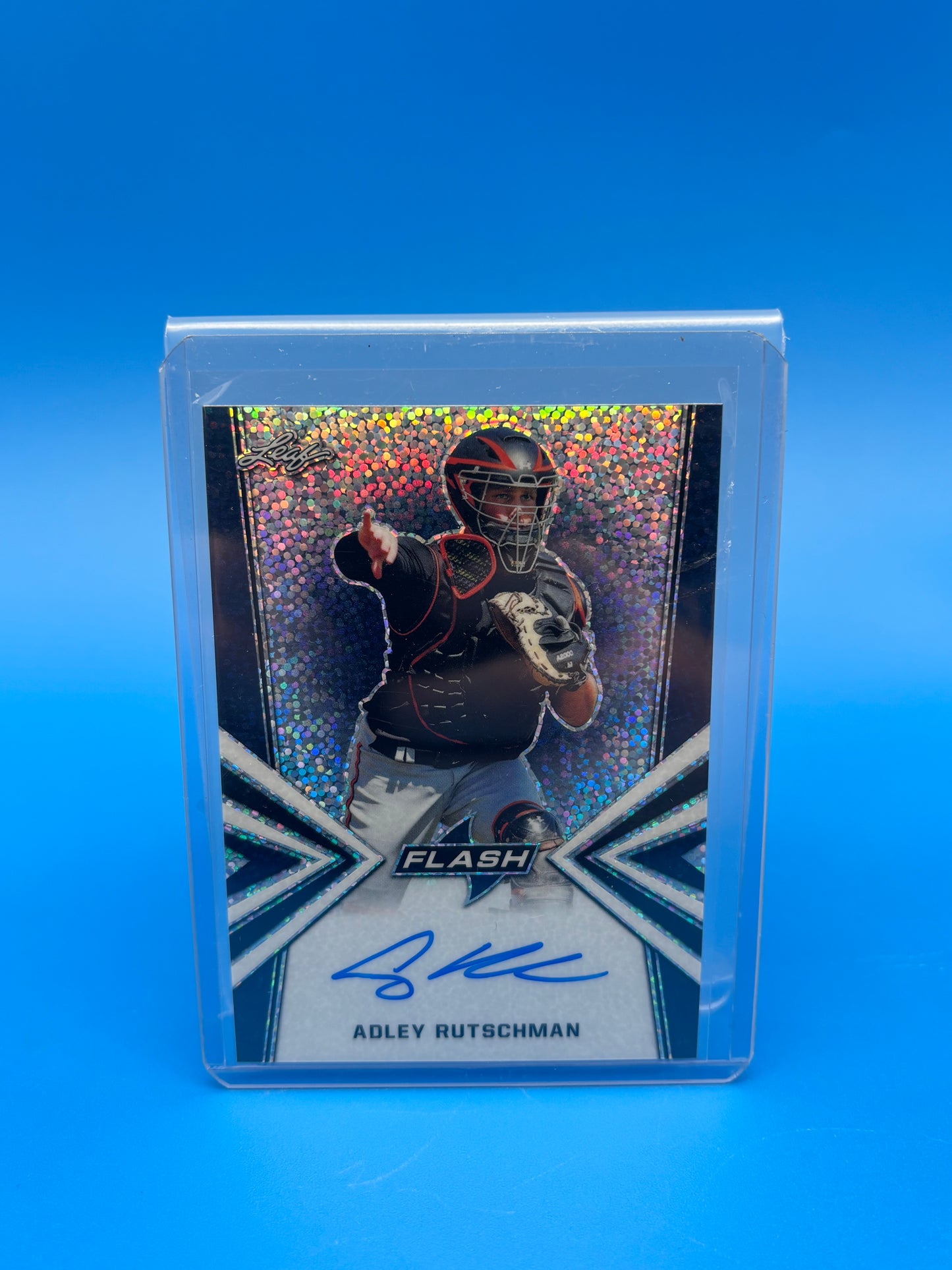 Adley Rutschman 2021 Leaf Flash Auto /50 BA-AR1 Orioles Rookie RC Autograph