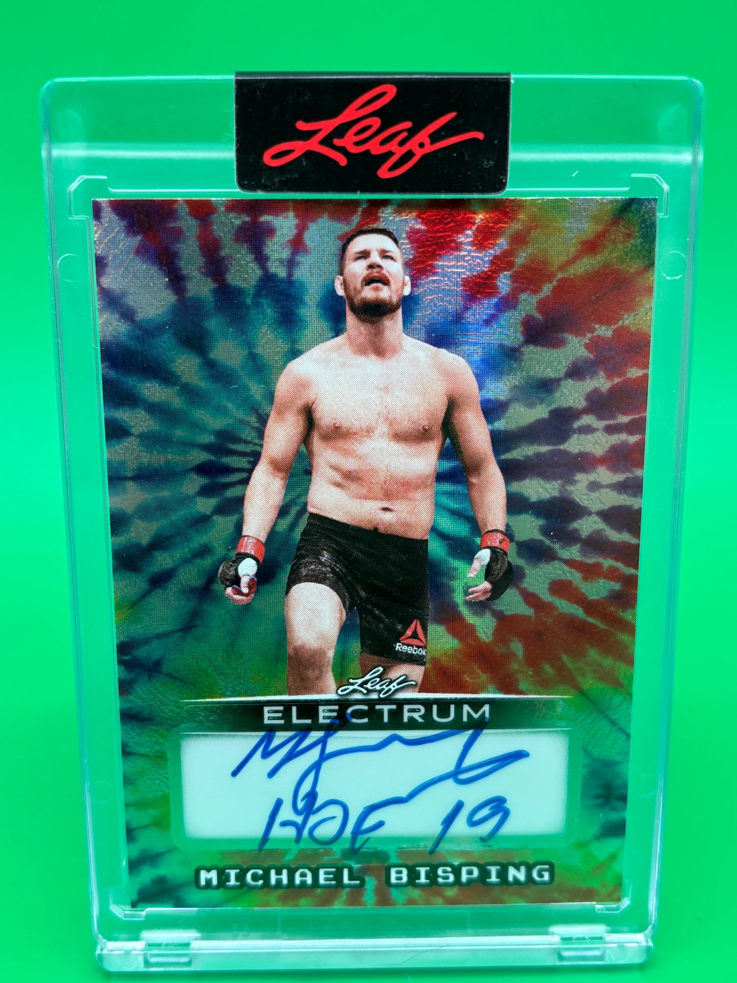 2025 Leaf Electrum Michael Bisping Auto /8 HOF 19 Inscription UFC BA-MB2 Tie Dye