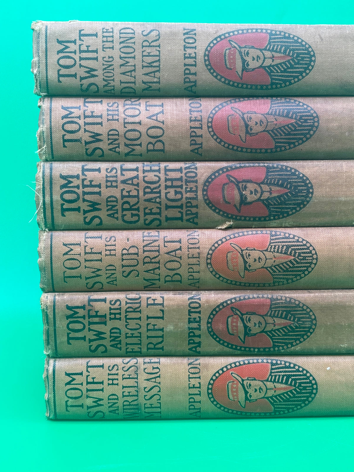 Antique Tom Swift Victor Appleton Books Lot 6 Grosset Dunlap Pictorial Hardcovers