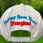 Vintage Disney Snapback Happy New Year 1996 White Adjustable Hat Mickey Mouse
