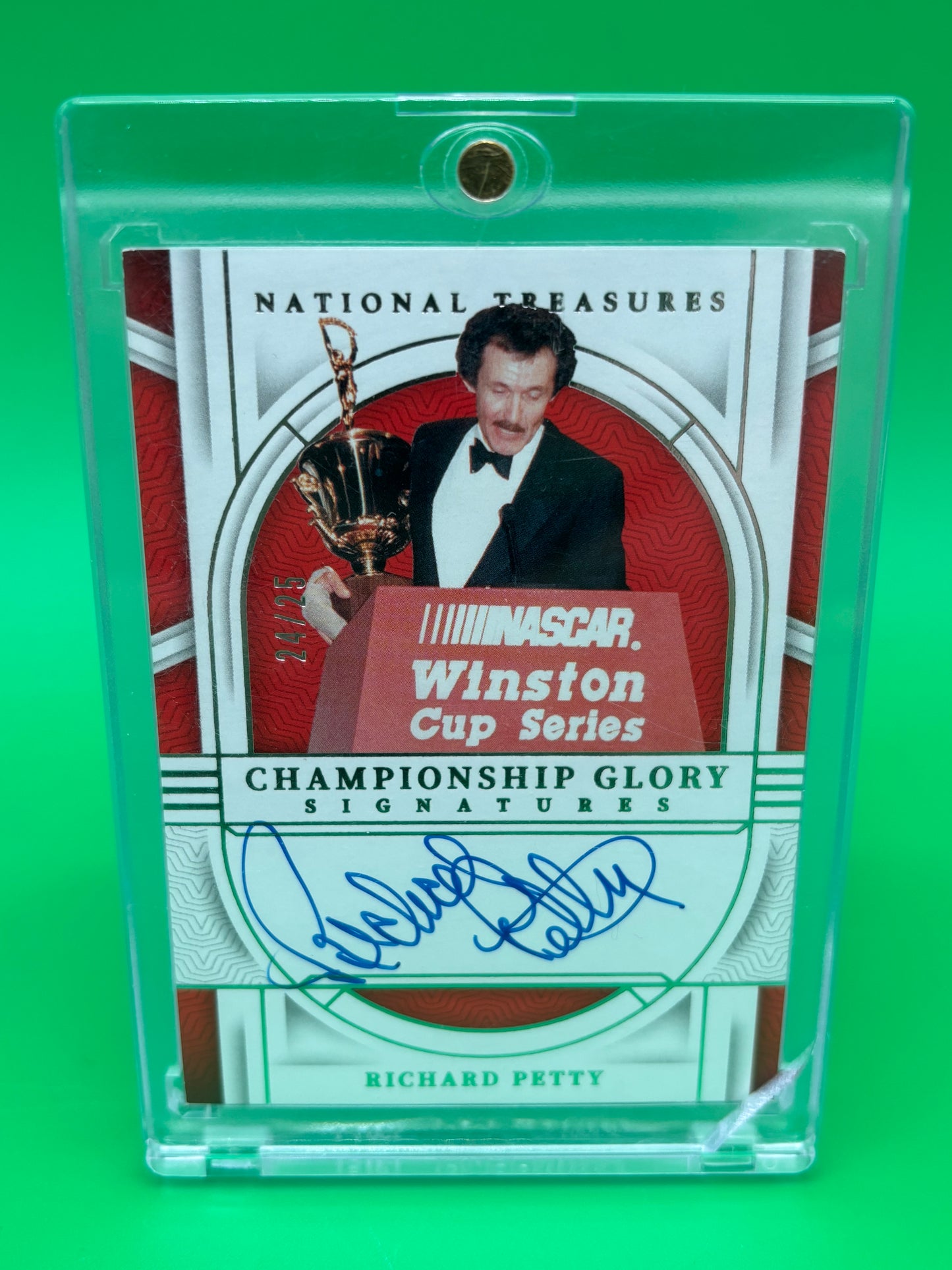 2024 National Treasures Richard Petty Championship Glory On-Card Auto 24/25 CGS-RPT